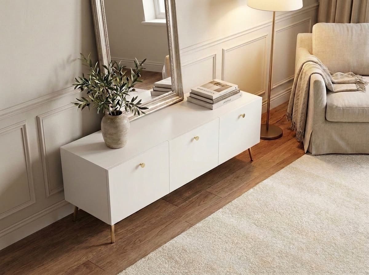 Minimalist media console